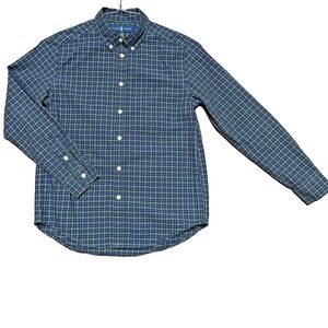 Ralph Lauren Button Down BOYS L (14-16) Plaid Cotton Shirt Button Down Collar